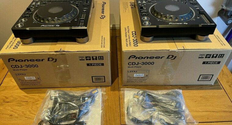 Pioneer CDJ-3000/CDJ 2000NXS2/ DJM 900NXS2